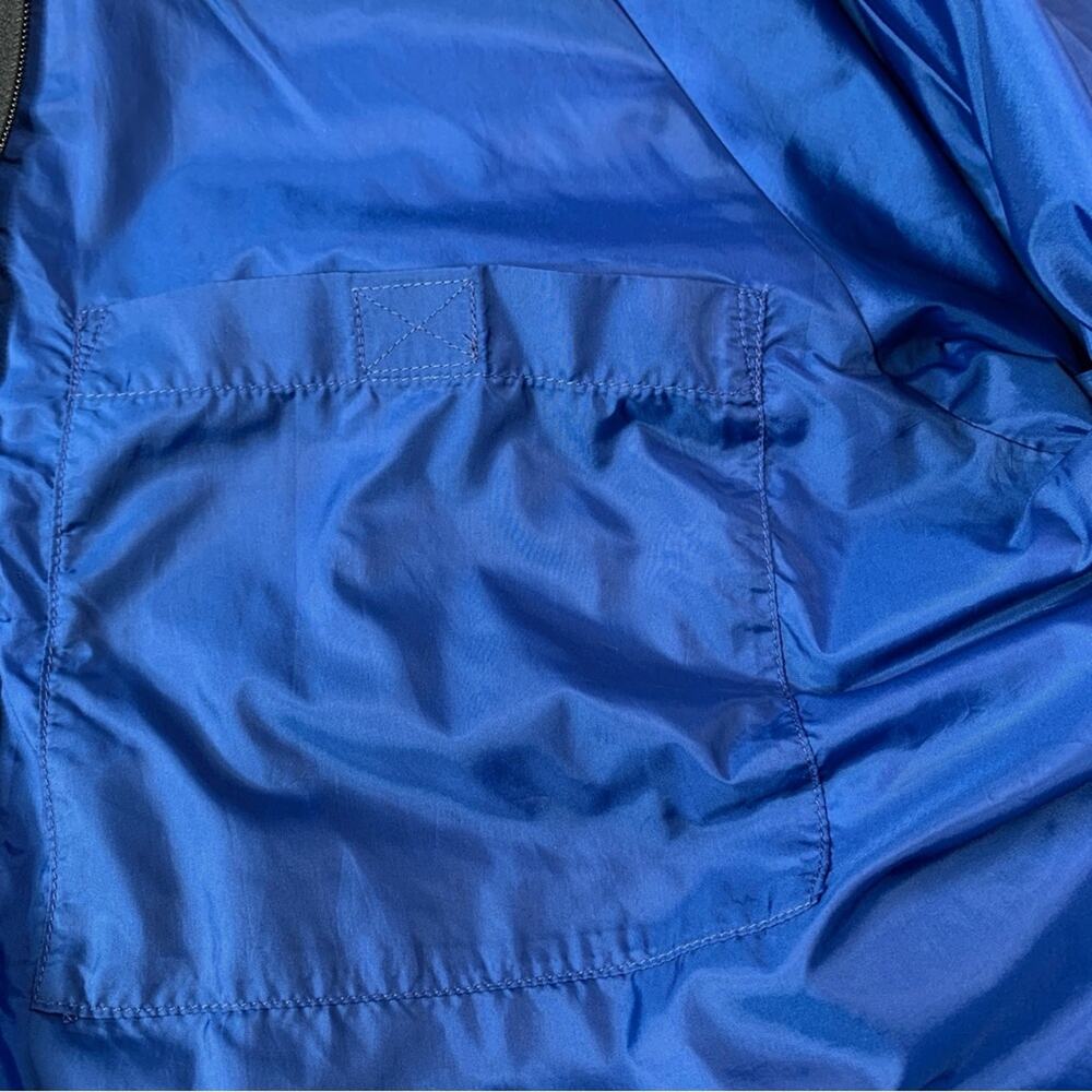 Cabela's Gore Tex Rain Jacket L Blue Waterproof Hooded Granola Gorpcore Shell - Picture 6 of 14